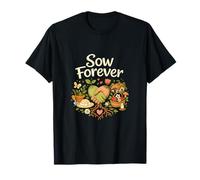 Sow Forever Plant Parent Cottagecore Seed Hands Art T-Shirt