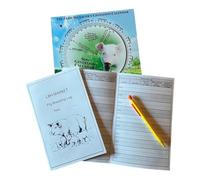 Sow Pig Breeding Log Book & Pig Gestation Calendar Kit - 364-Day Sow Pig Gestation Wheel & 2 Log Books for Tracking 30 Animals Each - Perfect for Pig Farmers & Breeders