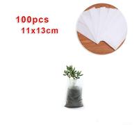 Sow Sustainably with Our Set of 100 Biodegradable Nonwoven Grow Bags (11x13cm)