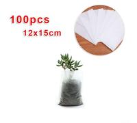 Sow with Confidence Using 100 Biodegradable Nonwoven Nursery Grow Bags (12x15cm)
