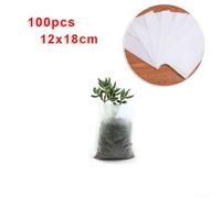 Sow with Confidence Using 100 Biodegradable Nonwoven Nursery Grow Bags (12x18cm)