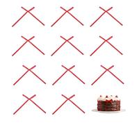 SOWAKA 30 Pcs Bow Cake Toppers Large 12 x 8 cm Satin Vintage Ribbon Bowknot for Cupcake Dessert Decoration Birthday Wedding Bridal Shower Parties Craft DIY Décor (Red)