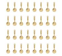 sowaka 60 Pcs Small Colander Charms Metal Silver 2 x 0.8 cm Small Dining Tools Pendants for Earring Necklace Bracelets Jewelry Making Finding Supplies Thanksgiving Decoration (Gold)