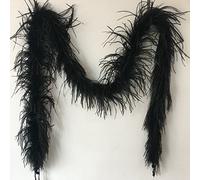 Sowder 72inch Length 1ply Ostrich Feather Boa for Wedding/party Decoration, Feather Scraf(black)
