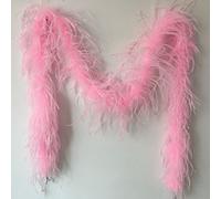 Sowder 72inch Length 1ply Ostrich Feather Boa for Wedding/party Decoration, Feather Scraf(pink)