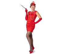 SoWest 1920s Jazz Flapper Charleston Burlesque Gangster Tassel Dress - 1920s Roaring Twenties Party Outfit with Feather Headband | Gatsby Flapper Cocktail Dress for Women