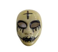 SoWest God Killer Mask - Scary Skull Cross Mouth Face Masks with Mesh Eyes | Horror & Anarchy Movie Cosplay Staff for Halloween, Masquerade & Killer Costume Parties