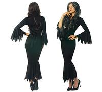sowest MORTICIA TEMPTRESS VAMP GOTHIC COSTUME ADDAMS HALLOWEEN FANCY DRESS WITCH SIZE MEDIUM