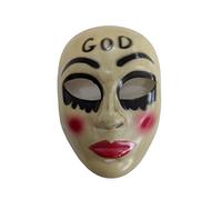 SoWest Skull God Mask - Scary Skull Face Masks with Mesh Eyes | Horror & Anarchy Movie Cosplay Staff for Halloween, Masquerade & Killer Costume Parties