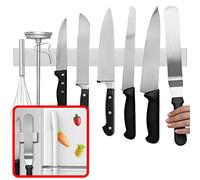 SOWLFE 16 Inch Stainless Steel Double Sided Magnetic Knife Bar with Multipurpose Use as Wall Mount Knife Holder, Knife Rack, Kitchen Utensil Holder, Magnetic Tool Holder