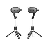 SOWO Dual Bluetooth Speakers Set with Adjustable Portable Speaker Stands 2Pcs - Intelligent Pairing, Ultimate Auditory Enjoyment, Surround Stereo Sound- Lightweight Case for Home, BBQ Party, Birthday