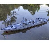 SOWOFA 27B Upgraded Version Large Remote Control Warship 2.4G Military Model Battleship Cannon Giant Ship Display Decoration Kids Adult Remote Control Toys