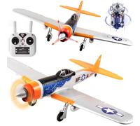 SOWOFA 695mm Large brushless RC Aircraft with a Wingspan of Glider Retro Military Aircraft 6-axis Gyroscope 5-Channel 3D Stunt Reversal Flight Suitable for Beginners and Adults