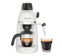 SOWTECH - 3.5 Bar Espresso Machine with Milk Frother, 1-4 Cup Portable Coffee Maker for Latte, Cappuccino, 800W, White