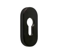 Sox 316 Oval Euro Escutcheon - Black