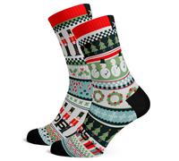 Sox Footwear Holly Jolly Nutcracker Premium Crew Socks - Holly Jolly Nutcracker / Large / UK 8-12
