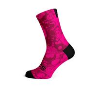Sox Footwear Neon Slide Pink Crew Socks (Medium)