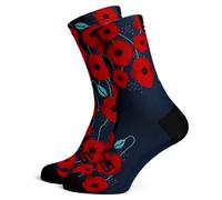 Sox Footwear Poppy Tropicals Premium Crew Socks - Poppy / Medium / UK 4-7