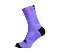 Sox Footwear Solid Purple Crew Socks