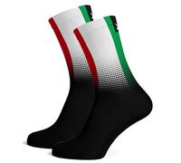 Sox Italy Flag Black Premium Crew Socks (Small UK 12-3) Size: Small UK