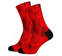 Sox Footwear Solid Red Crew Socks, red, 38-42