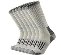 SOX TOWN Men's Merino Wool Cushion Crew Socks Moisture Wicking Control for Outdoor Hiking Work Boot Thermal Warm All Seasons, Black1 3 Pairs, 9-13 UK