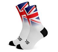 Sox United Kingdom Flag White Premium Crew Socks (Medium UK 4-8) Size: