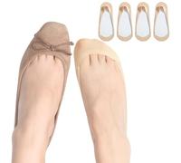 Soxbang Womens TRULY No Show Socks for Flats Heels Non Slip Cotton Ultra Low Cut Liner Socks(4-Nude,10-11.5)