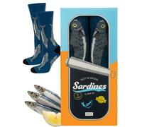 soxo Angler Socks Men Funny Women Gifts Mens Cotton Sock Funky Ladies Gift Men's Presents Fish 6.5-10.5 Sardines Men's