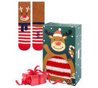 soxo Chenille Socks Women Christmas Gifts Ladies Xmas Sock Womens Gift Presents Ideas 2.5-6.5 Reindeer