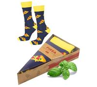 soxo Fast Food Socks Men Funny Women Gifts Mens Cotton Sock Ladies Gift Men's Presents 6.5-10.5 Pizza 1 Pair