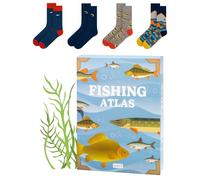 soxo Fishing Gift For Men - Fish Men Socks & Mug - Anglers Present 6.5-10.5 | birthday surprise, crew length, boys fashion, cotton fabric