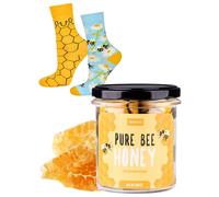 soxo Honey Socks Men Funny Women Gifts Mens Cotton Long Sock Ladies Gift Men's Presents 2.5-6.5 Honey Women’s