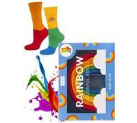 soxo Ice cream Avocado Socks Men Funny Women Gifts Mens Cotton Sock Ladies Gift Men's Presents 3-6.5 Rainbow