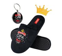 soxo Men's Slippers For Grandpa - Funny Grandad Gifts With Keychain