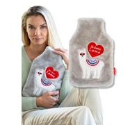 soxo Plush Hot Water Bottle Cover Hand Warmer Neck Period Back Pain Relief Kids Hot-Water Bottles Lama