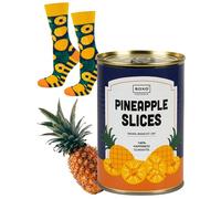 soxo Socks For Men & Women With Ananas - Funny Pineapple Gifts 2.5-11.5 | Thank You, Best Friend, Cotton Fabric, Birthday Surprise, Crew Length, Size Range, Boys Fashion