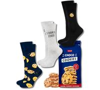 soxo Sweets Socks Men Funny Women Gifts Mens Cotton Sock Ladies Gift Men's Presents 2.5-6.5 UK Cookies 3 Pairs