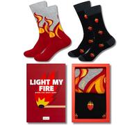 soxo Valentine's Day Socks Set Funny Men Gift Ideas Long Sock Men's Funky Valentine Gifts 6.5-10.5 Matches 2 Pairs