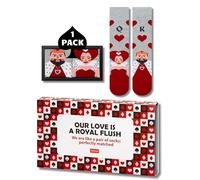 soxo Valentines Gifts For Him - Mens Socks Cotton - Funny Present 6.5-10.5 | Crew Length, Size Range, Birthday Surprise, Anniversary Idea, Love Theme