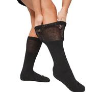 Soxy 10 PACK Ladies Black Non Elastic Thermal Socks 4-6 - 14696