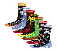 Soxy Days Of The W aming Cotton Socks (Pack of 7) | Size: 4-5 Soxy Multicolor 4-5