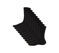 Soxy Men's Black Diabetic Socks (10 Pack) - Non-Binding, Comfortable, Breathable Calf Socks with Soft Honeycomb Welt - Ideal for Sensitive Feet - UK Size 6-11