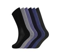 Soxy Men's Calf-Length Bamboo Sport Socks (Pack of 6) | Size: 6-11 Soxy Multicolor 6-11
