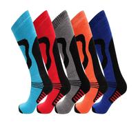 Soxy Men's Thermal Ski Socks (Pack of 5) | Size: 6-11 Soxy Multicolor 6-11