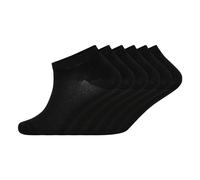 Soxy Women's Ankle Bamboo Trainer Socks (Pack of 6) in Black | Size: 4-6 Soxy Black 4-6