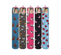 Soxy Women's Assorted Designs Socks (Pack of 5) | Size: 4-6 Soxy Multicolor 4-6