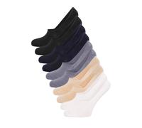 Soxy Women's Bamboo Liner Socks (Pack of 6) in Dark Grey | Size: 4-6 Soxy Dark Grey 4-6