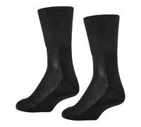 Soxy Women's Plain Bamboo Extra Wide Diabetic Socks (Pack of 6) in Black | Size: 4-6 Soxy Black 4-6