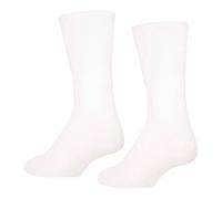 Soxy Women's Plain Bamboo Extra Wide Diabetic Socks (Pack of 6) in White | Size: 4-6 Soxy White 4-6